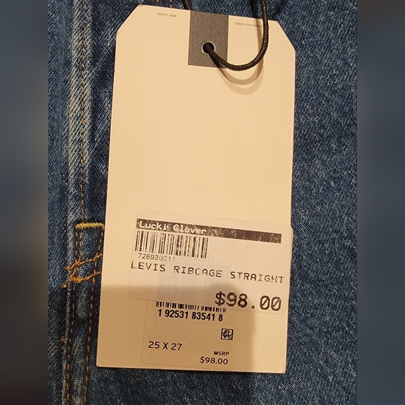 Levi's Premium RIBCAGE STRAIGHT ANKLE WOMEN'S JEANS Size 25 - Picture 3 of 11